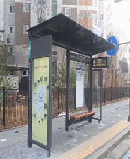 버스정류소 쉘터 사진